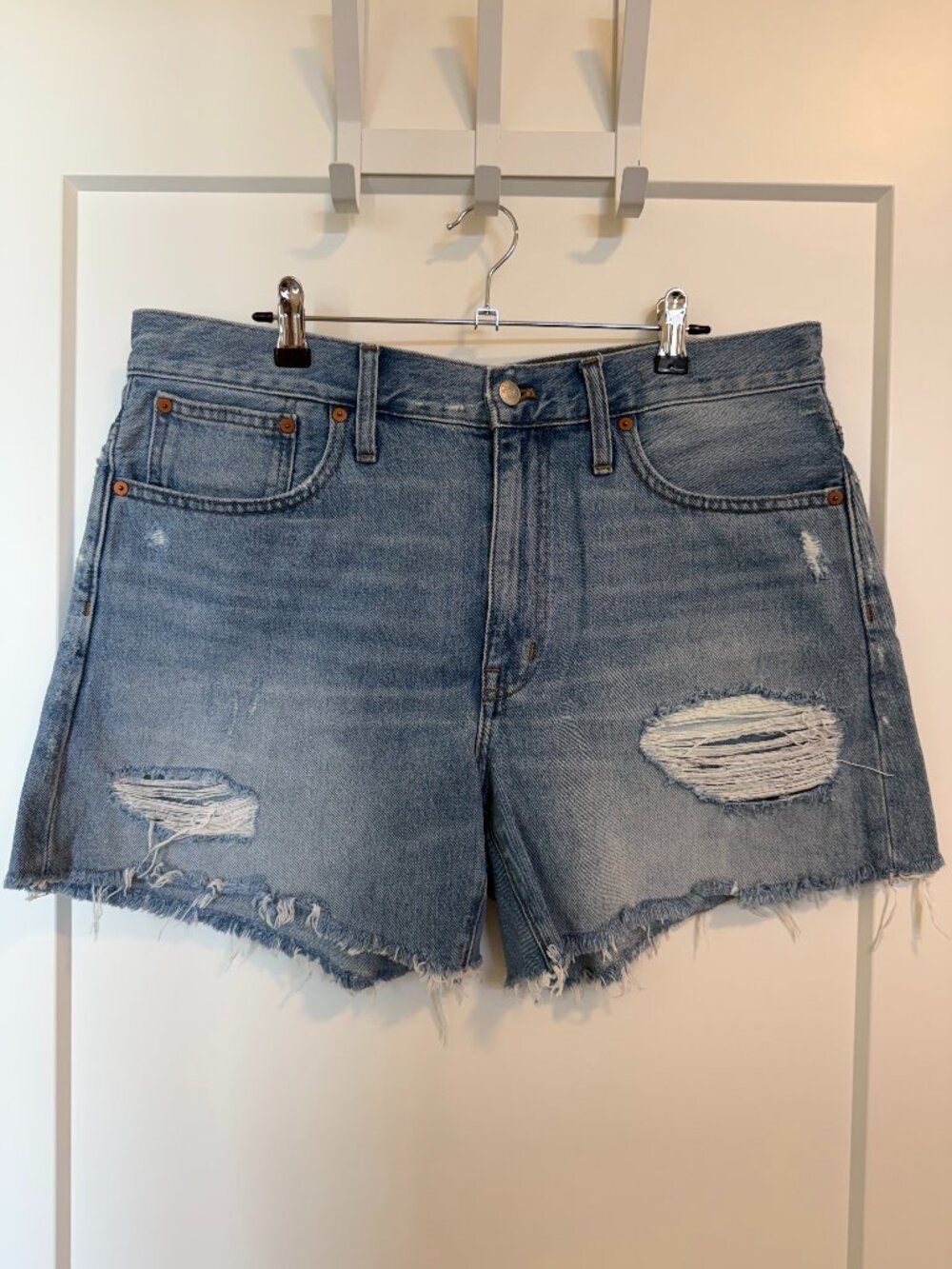 Madewell Relaxed Mid-Length Denim Shorts | 30